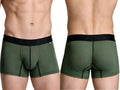 Xtremen Microfiber Mesh Boxer Briefs - Military Green