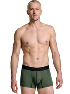 Xtremen Microfiber Mesh Boxer Briefs - Military Green