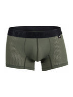 Xtremen Microfiber Mesh Boxer Briefs - Military Green
