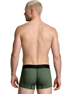 Xtremen Microfiber Mesh Boxer Briefs - Military Green