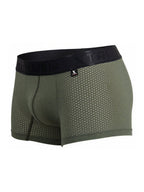 Xtremen Microfiber Mesh Boxer Briefs - Military Green