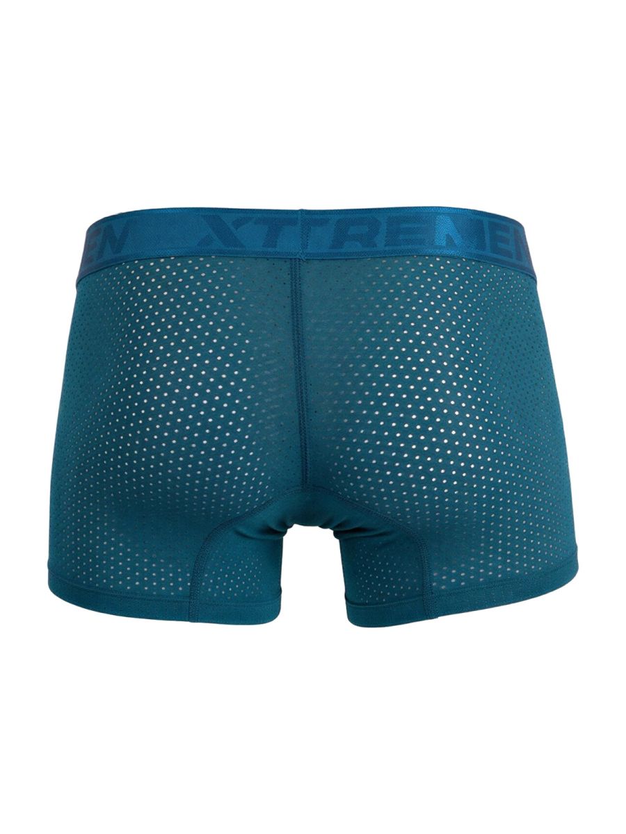 Xtremen Microfiber Mesh Boxer Briefs - Petrol