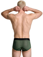 Xtremen Microfiber Mesh Trunks - Military Green