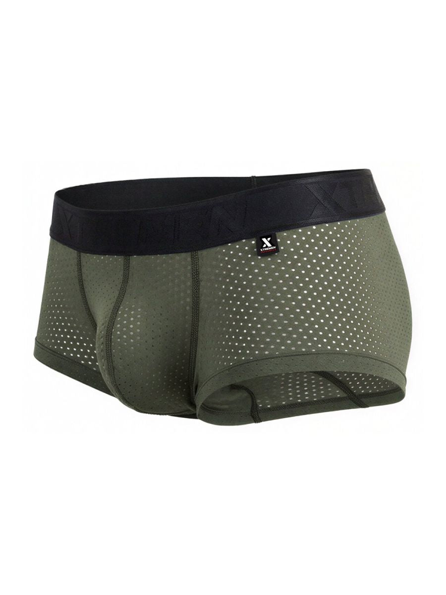 Xtremen Microfiber Mesh Trunks - Military Green
