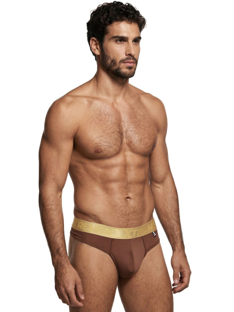 Xtremen Microfiber Thongs Sleek and Supportive - Chocolate