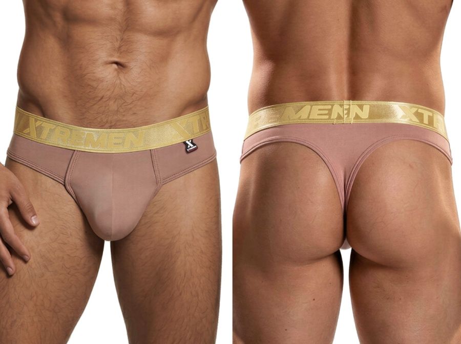 Xtremen Microfiber Thongs Sleek and Supportive - Khaki