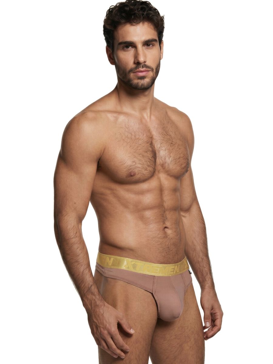 Xtremen Microfiber Thongs Sleek and Supportive - Khaki