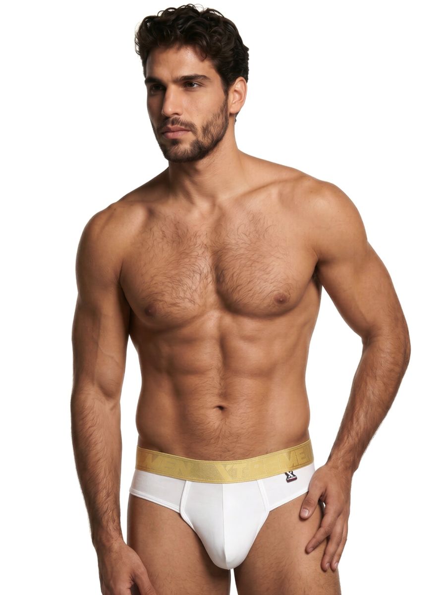Xtremen Microfiber Thongs Sleek and Supportive - White