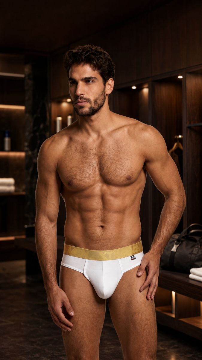 Xtremen Microfiber Thongs Sleek and Supportive - White
