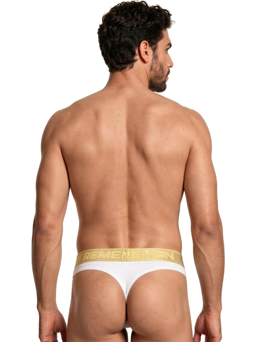 Xtremen Microfiber Thongs Sleek and Supportive - White