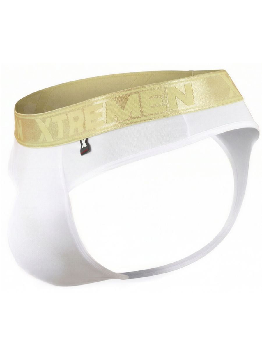 Xtremen Microfiber Thongs Sleek and Supportive - White