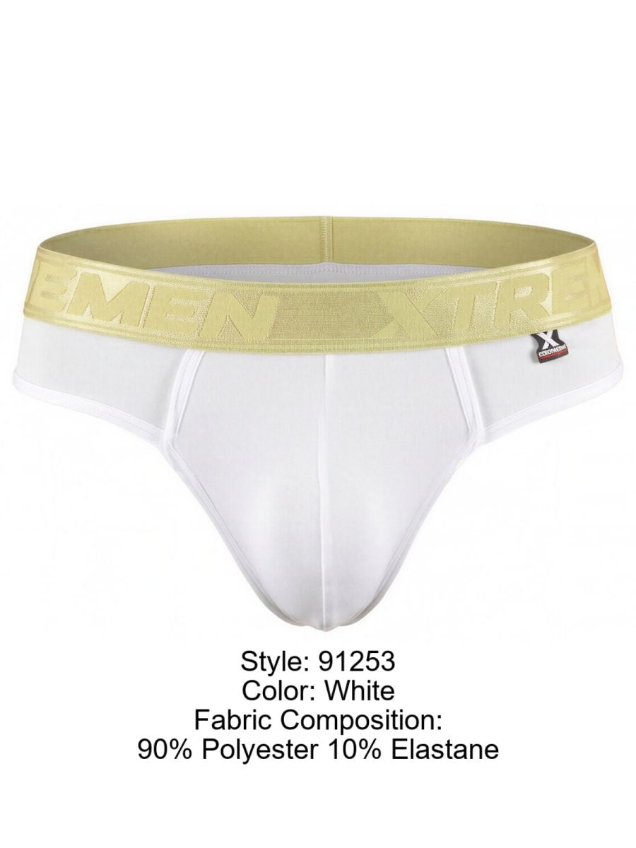 Xtremen Microfiber Thongs Sleek and Supportive - White