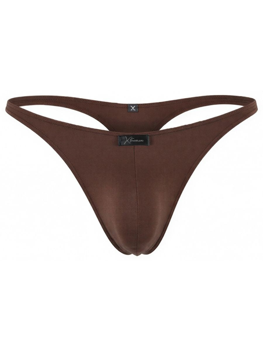 Xtremen Sleek Microfiber Thongs - Chocolate