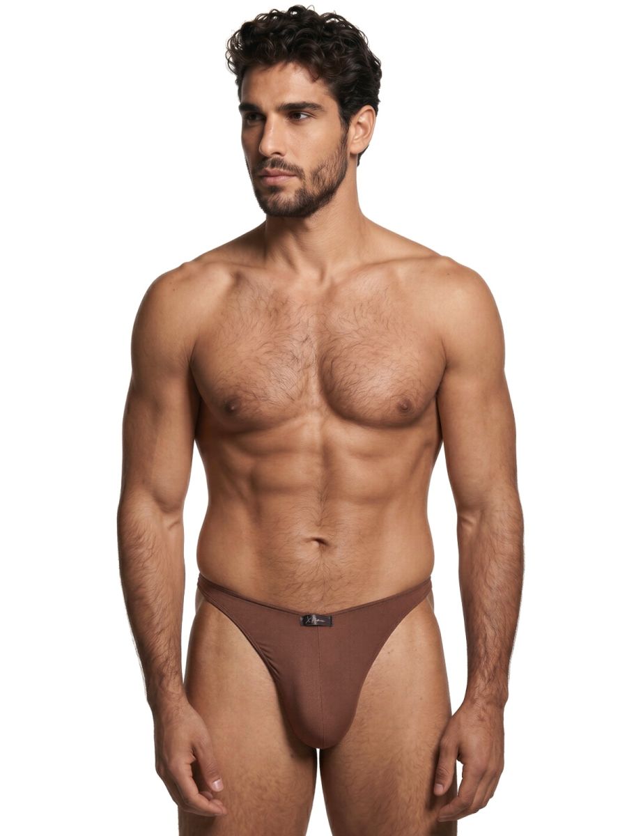 Xtremen Sleek Microfiber Thongs - Chocolate