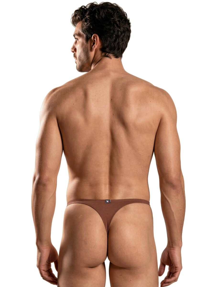 Xtremen Sleek Microfiber Thongs - Chocolate