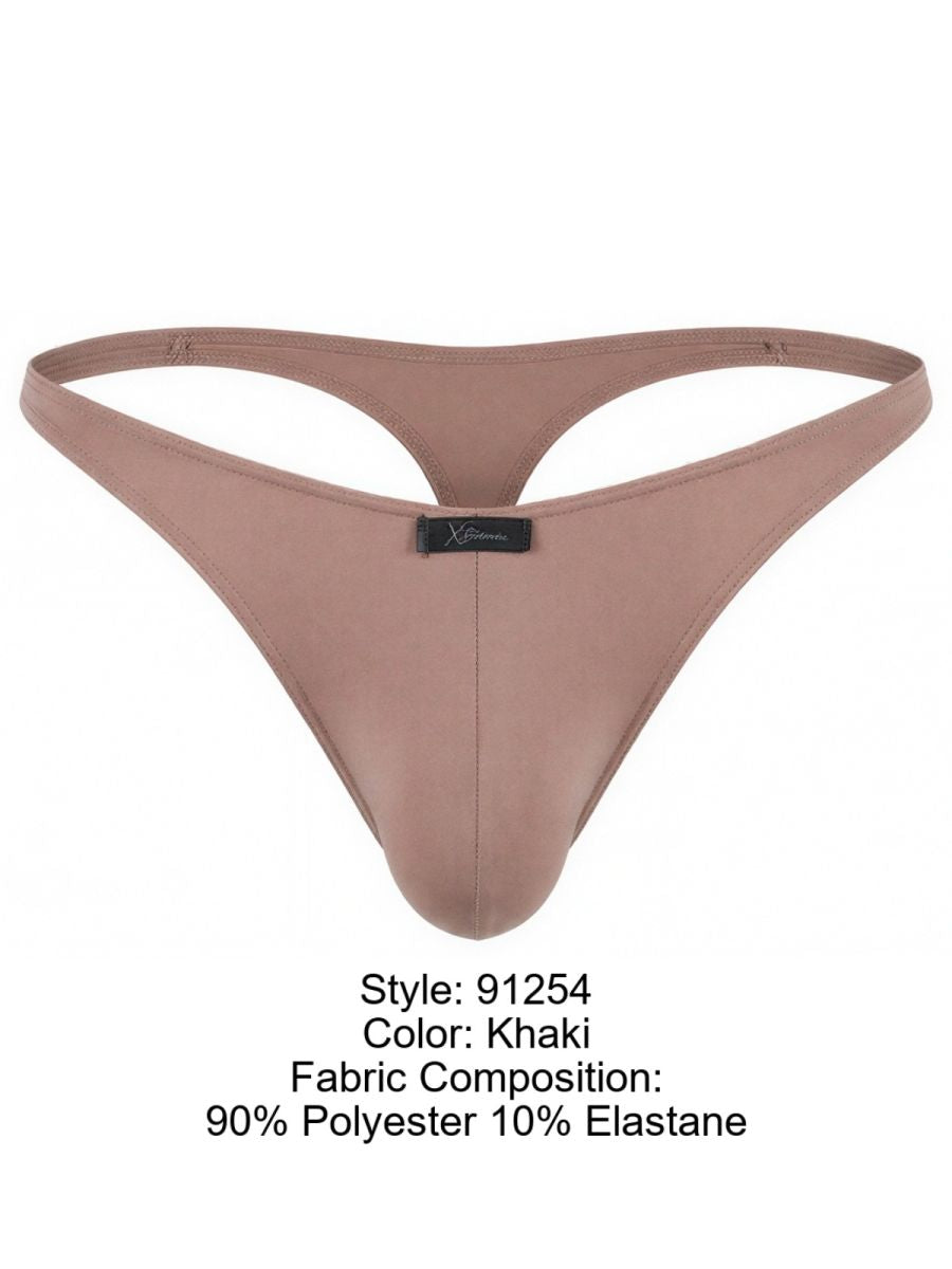 Xtremen Sleek Microfiber Thongs - Khaki