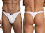 Xtremen Sleek Microfiber Low-Rise Thongs - White
