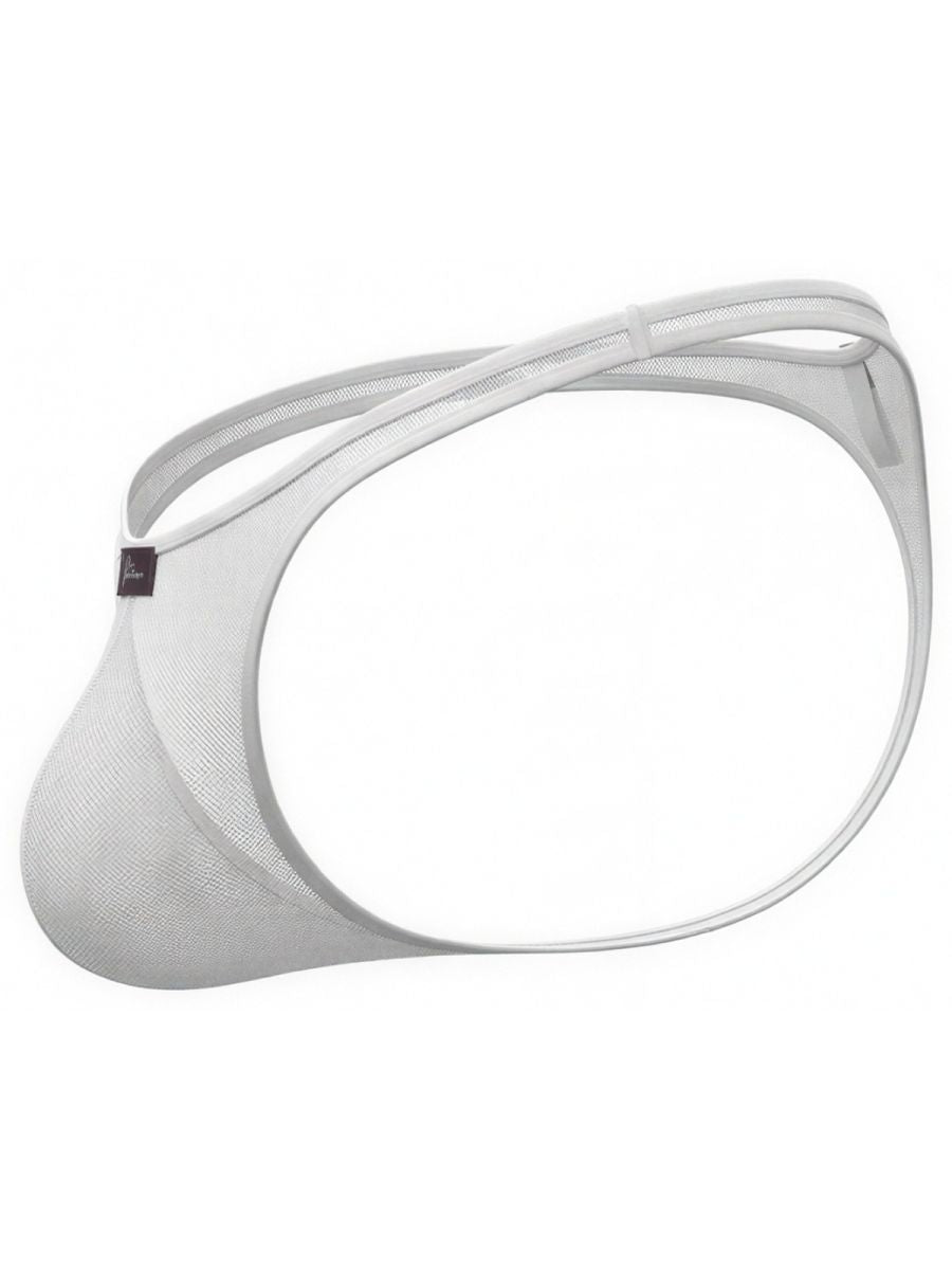 Xtremen Sleek Microfiber Low-Rise Thongs - White