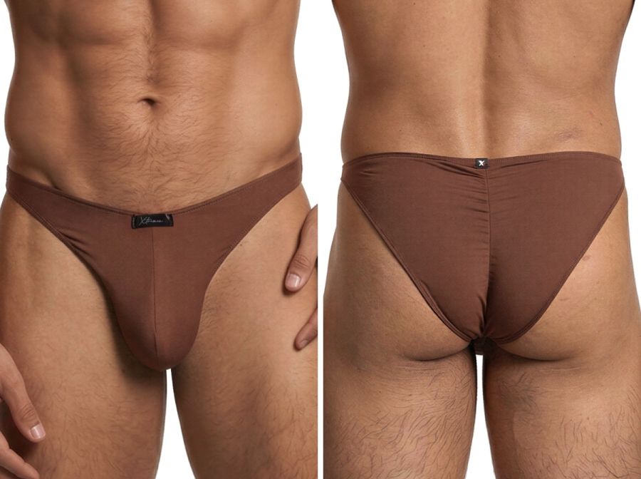 Xtremen Sleek Microfiber Bikini - Chocolate