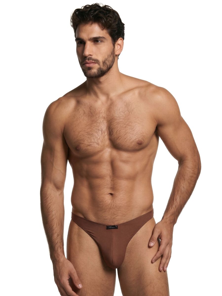 Xtremen Sleek Microfiber Bikini - Chocolate