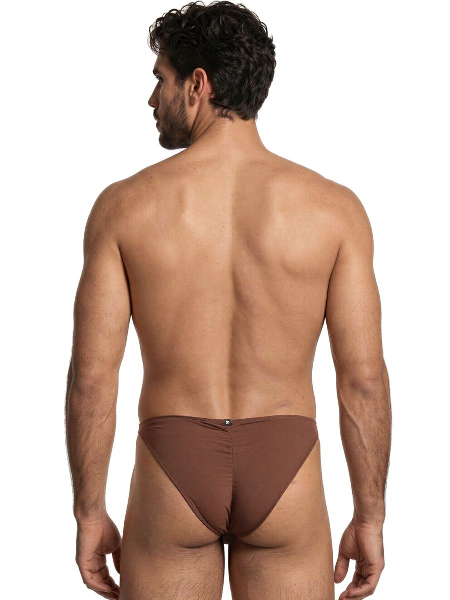 Xtremen Sleek Microfiber Bikini - Chocolate