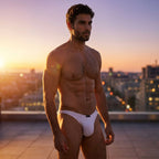 Xtremen Sleek Silky Microfiber Bikini - White