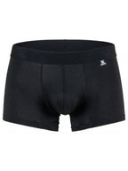 Xtremen Sleek Microfiber Honeycomb Boxer Briefs - Black