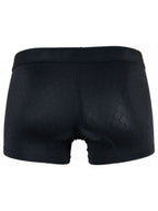 Xtremen Sleek Microfiber Honeycomb Boxer Briefs - Black