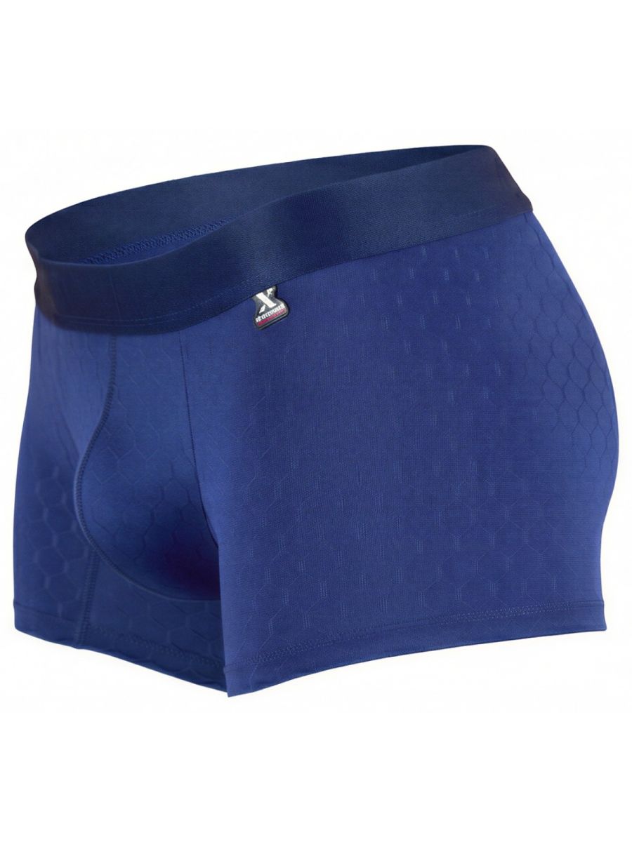 Xtremen Sleek Microfiber Boxer Briefs - Dark Blue
