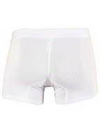 Xtremen Sleek Microfiber Honeycomb Boxer Briefs - White