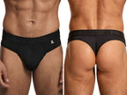 Xtremen Sleek Microfiber Comfort Thongs - Black