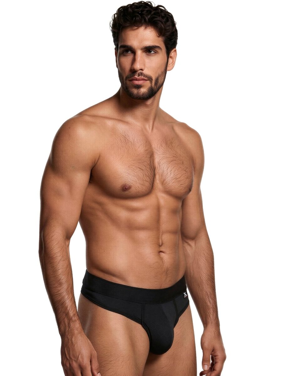 Xtremen Sleek Microfiber Comfort Thongs - Black