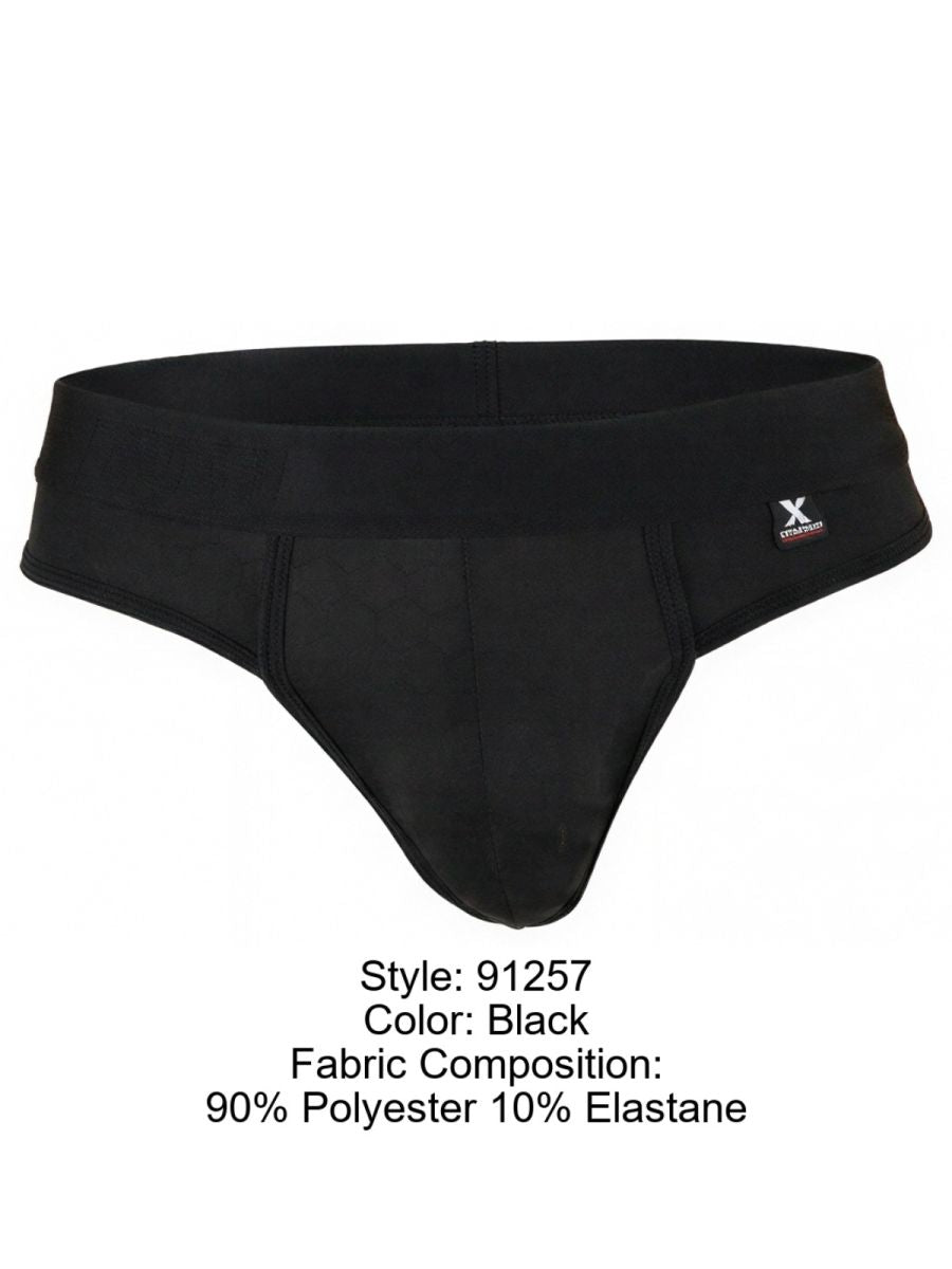 Xtremen Sleek Microfiber Comfort Thongs - Black
