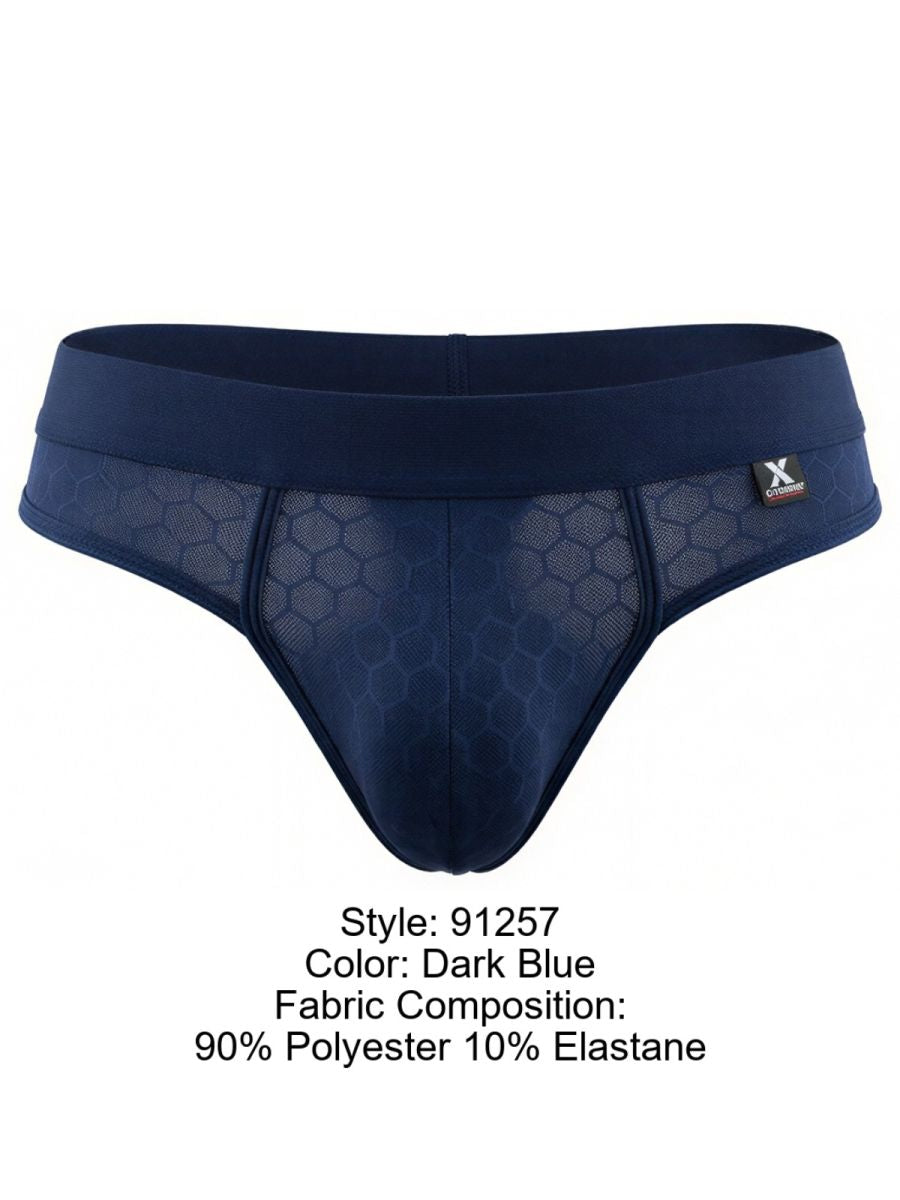 Xtremen Sleek Microfiber Comfort Thongs - Dark Blue