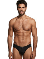 Xtremen Sleek Microfiber Honeycomb Briefs - Black