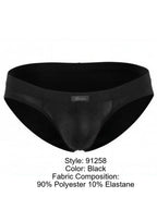 Xtremen Sleek Microfiber Honeycomb Briefs - Black