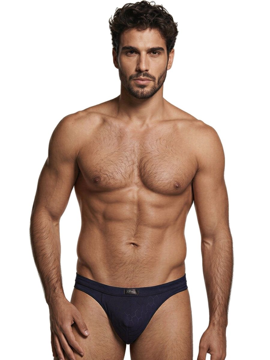 Xtremen Sleek Microfiber Briefs - Dark Blue