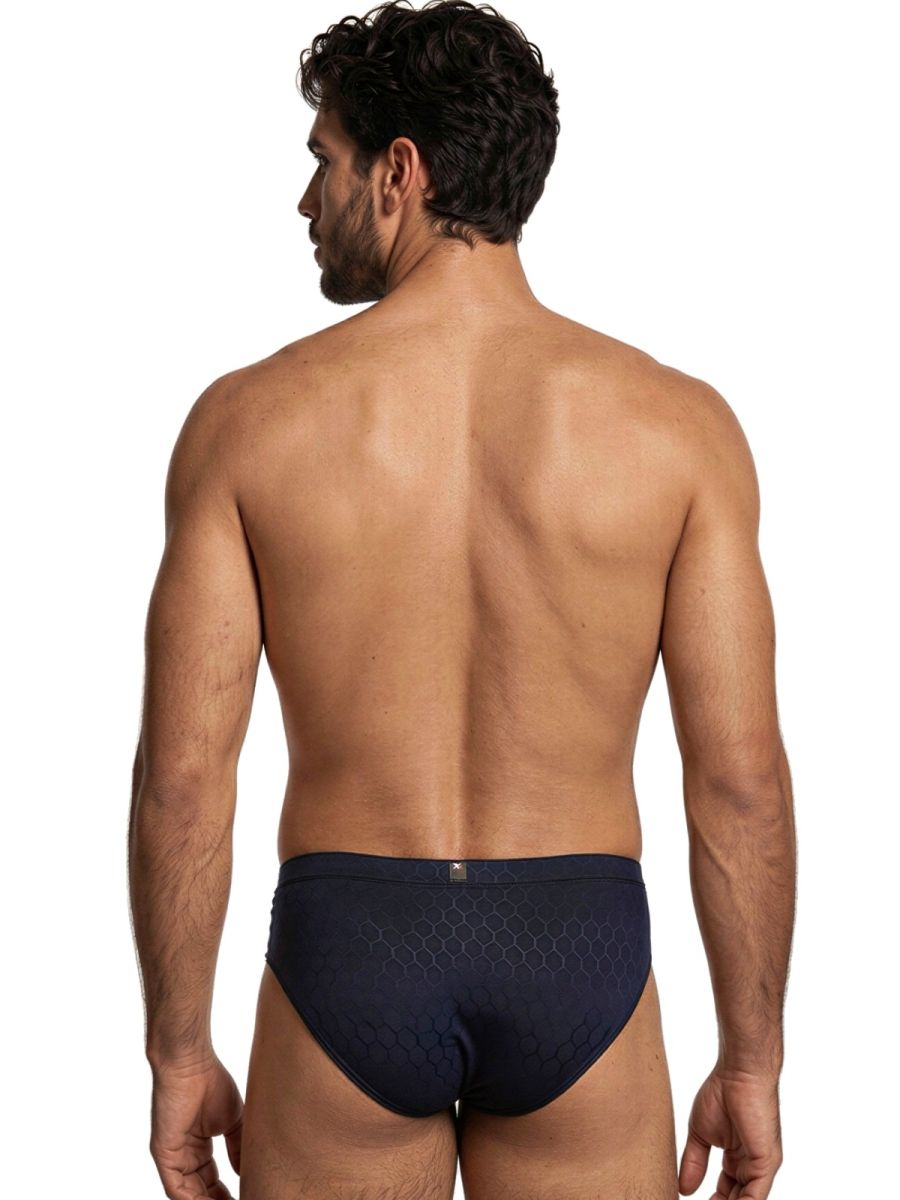 Xtremen Sleek Microfiber Briefs - Dark Blue