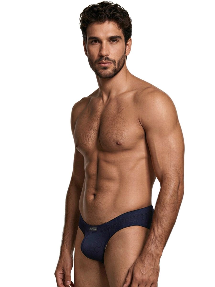 Xtremen Sleek Microfiber Briefs - Dark Blue