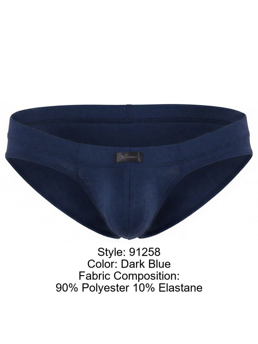 Xtremen Sleek Microfiber Briefs - Dark Blue