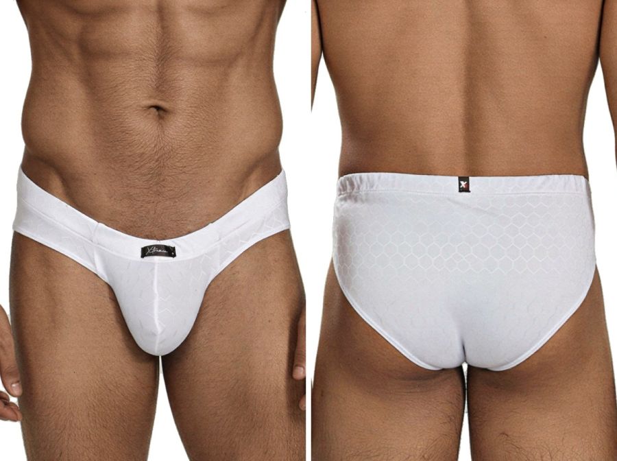 Xtremen Sleek Microfiber Briefs - White