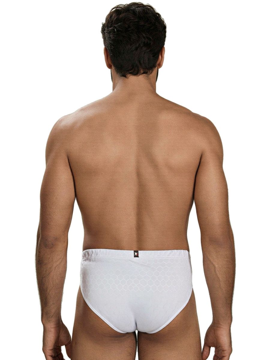 Xtremen Sleek Microfiber Briefs - White