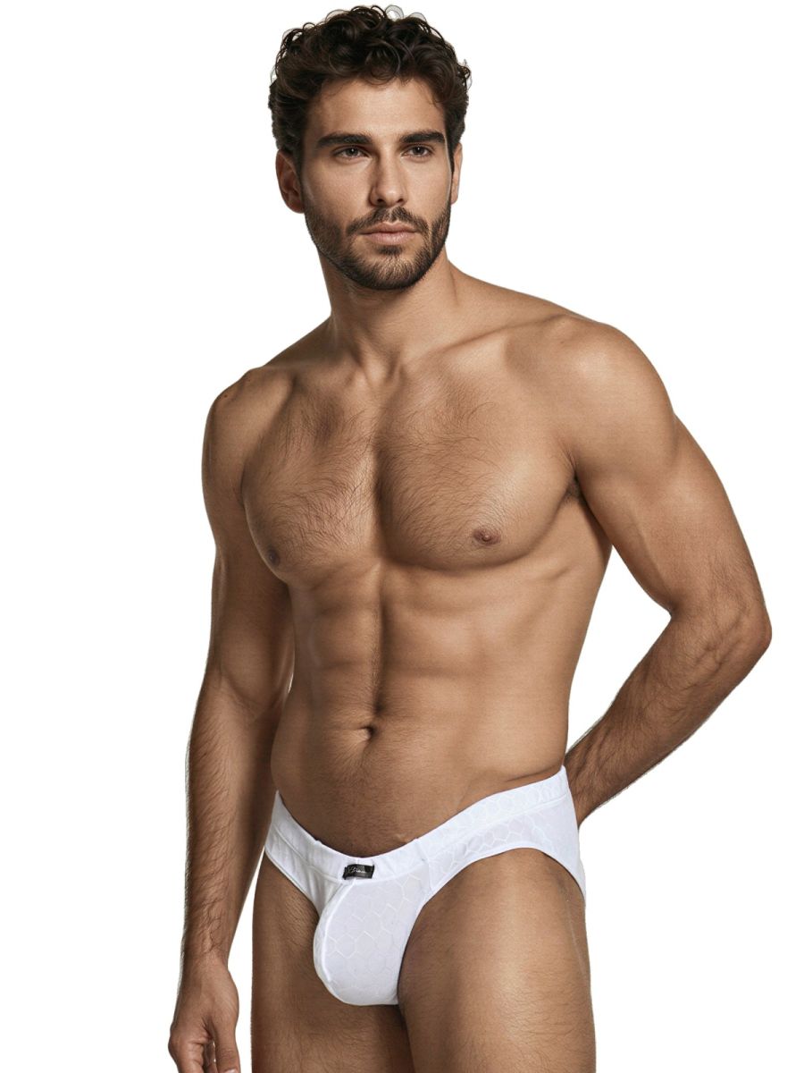Xtremen Sleek Microfiber Briefs - White