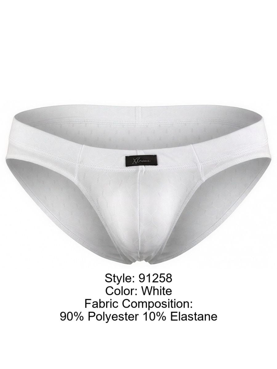 Xtremen Sleek Microfiber Briefs - White