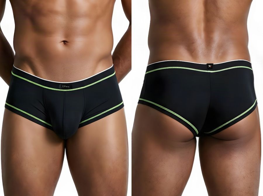 Xtremen Modern Athletic Microfiber Briefs - Black