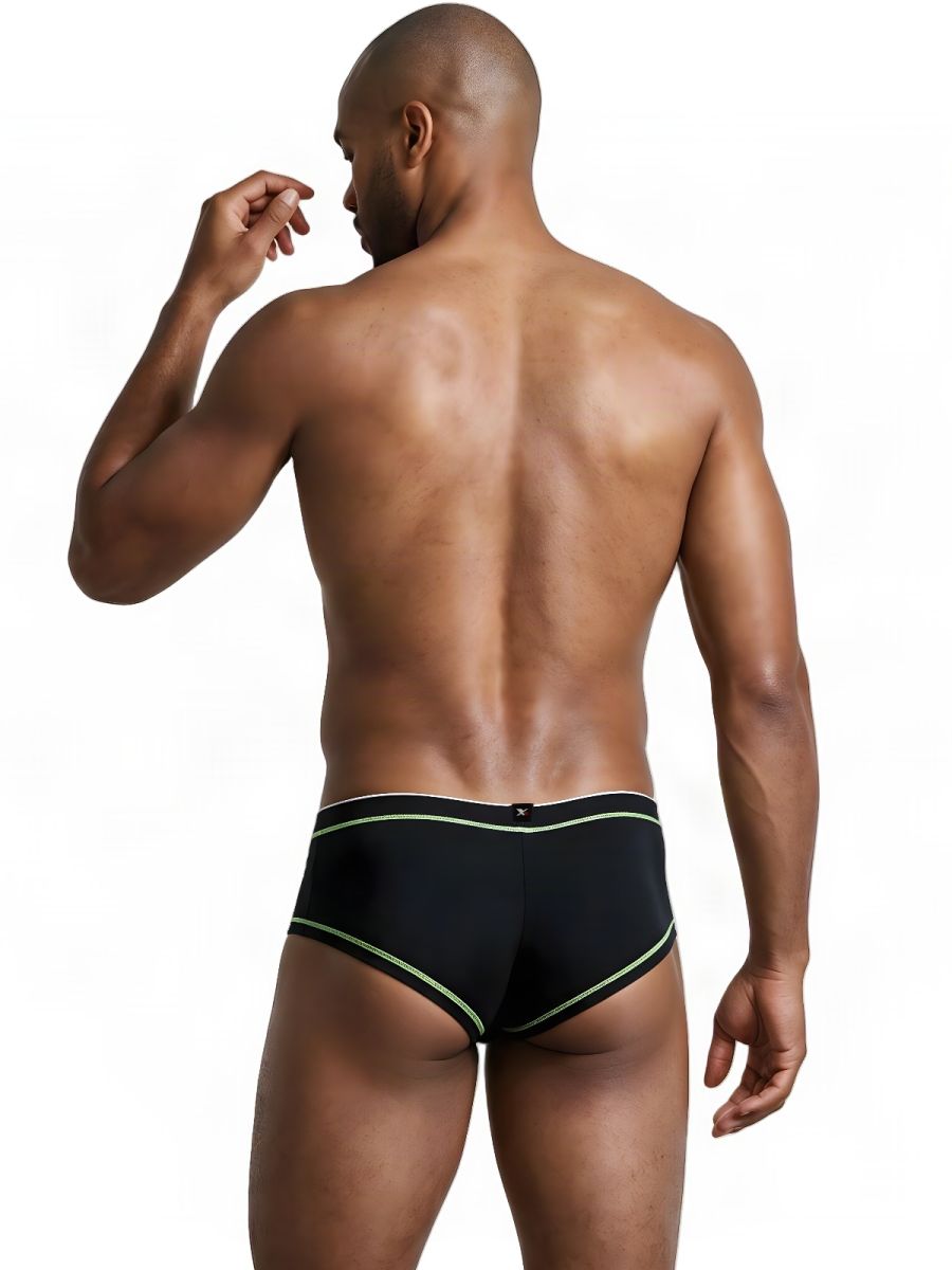 Xtremen Modern Athletic Microfiber Briefs - Black