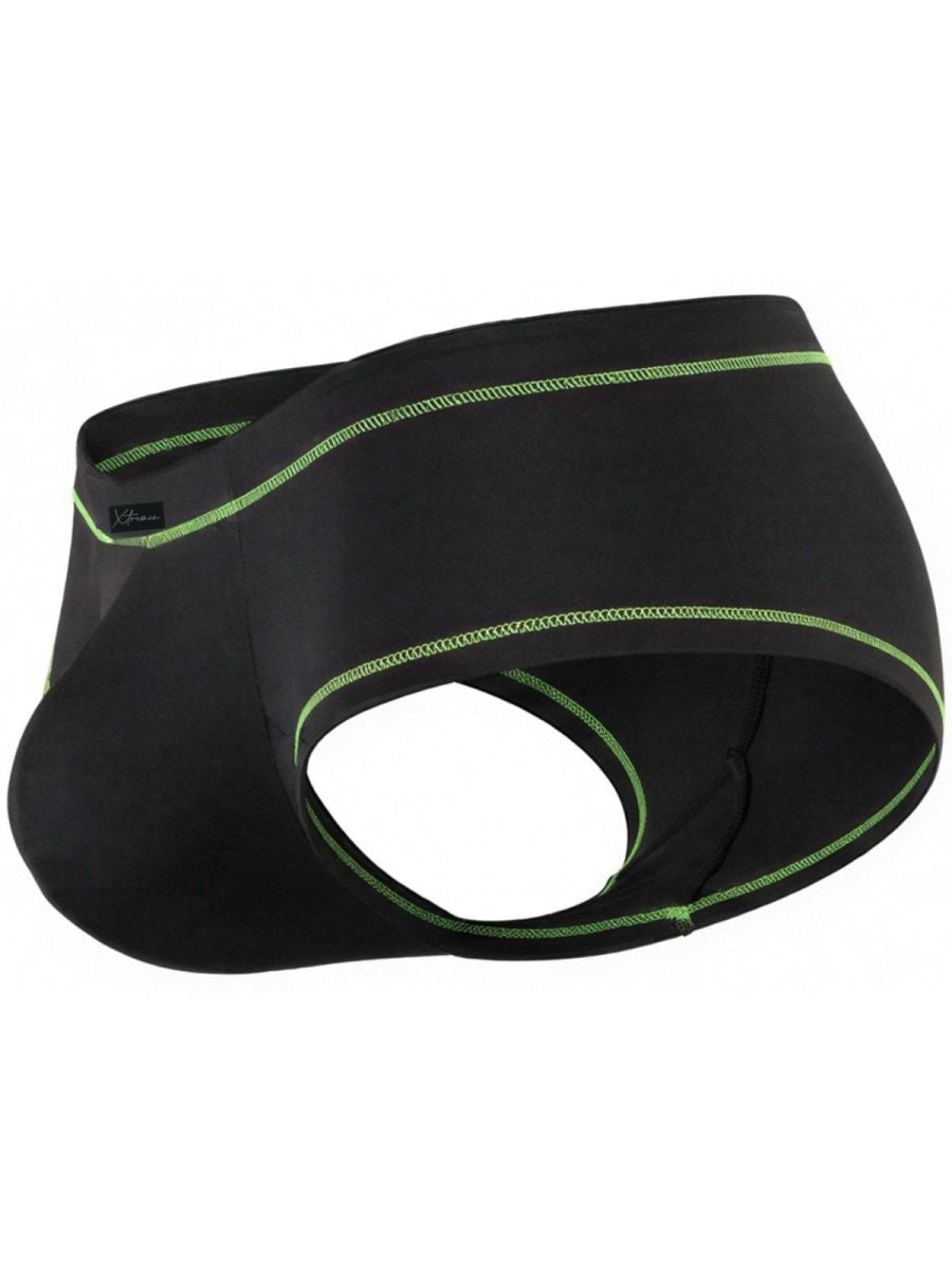 Xtremen Modern Athletic Microfiber Briefs - Black