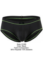 Xtremen Modern Athletic Microfiber Briefs - Black