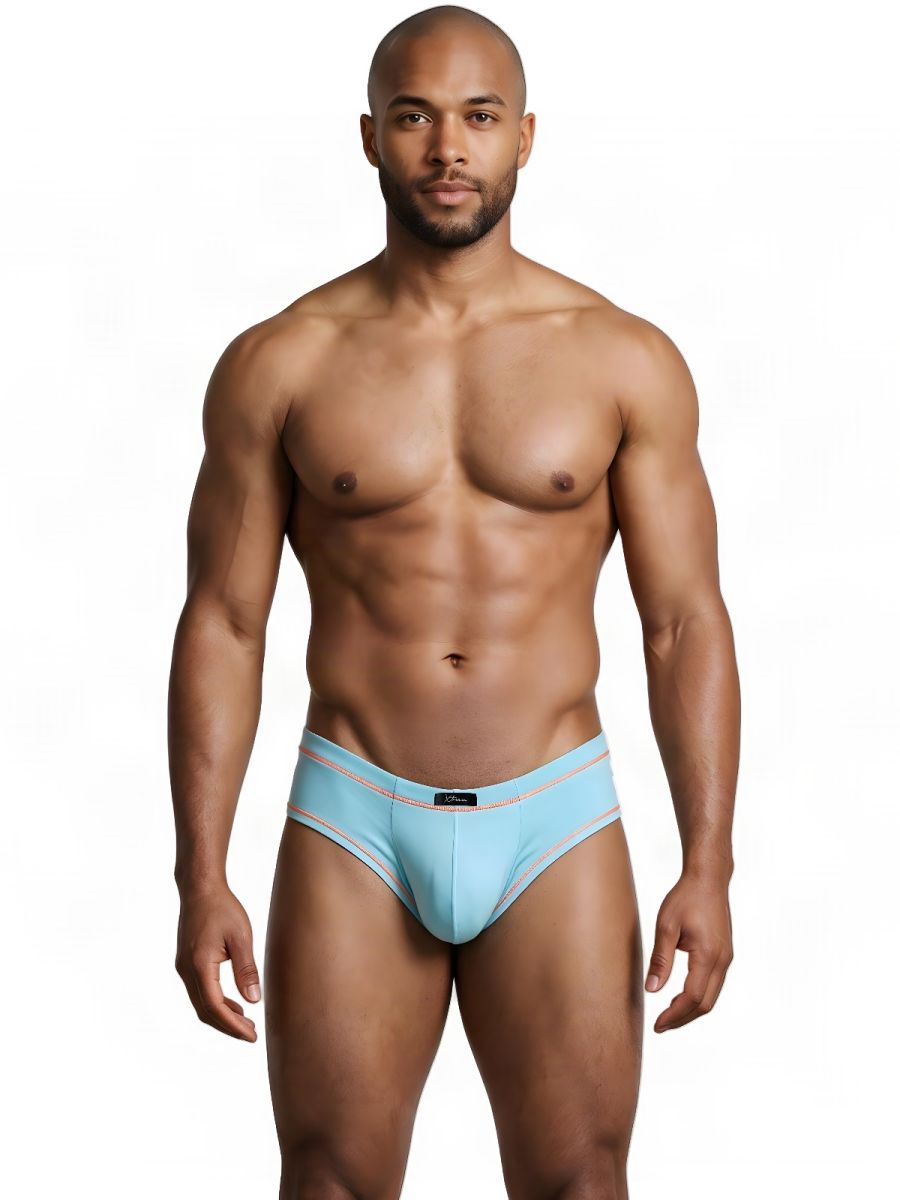 Xtremen Modern Athletic Microfiber Briefs - Light Blue