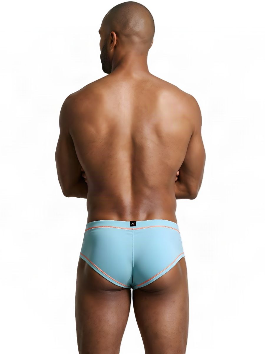 Xtremen Modern Athletic Microfiber Briefs - Light Blue